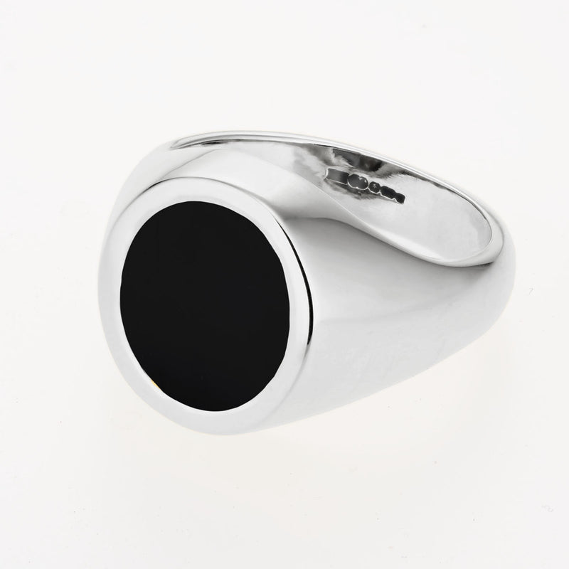 Dark Matter™ Sterling Silver Signet Ring