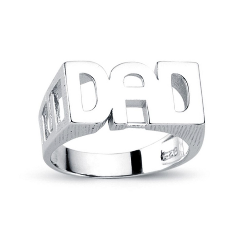 Dad Ring Sterling Silver