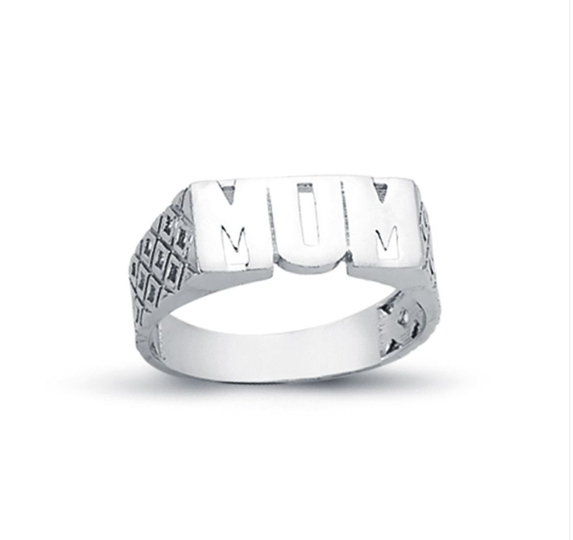 Mum Filligree Ring Sterling Silver