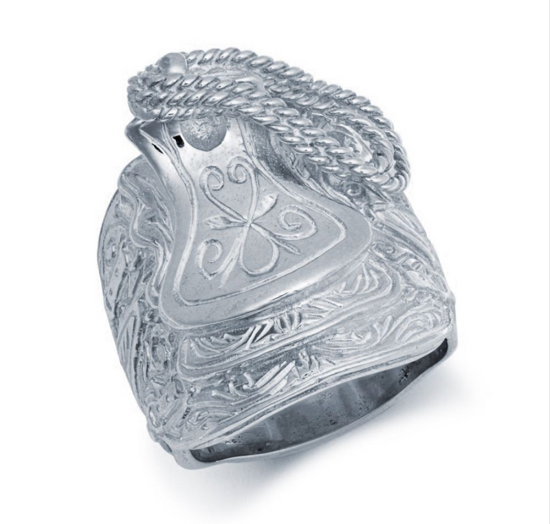 Saddle RIng Large Sterling Silver