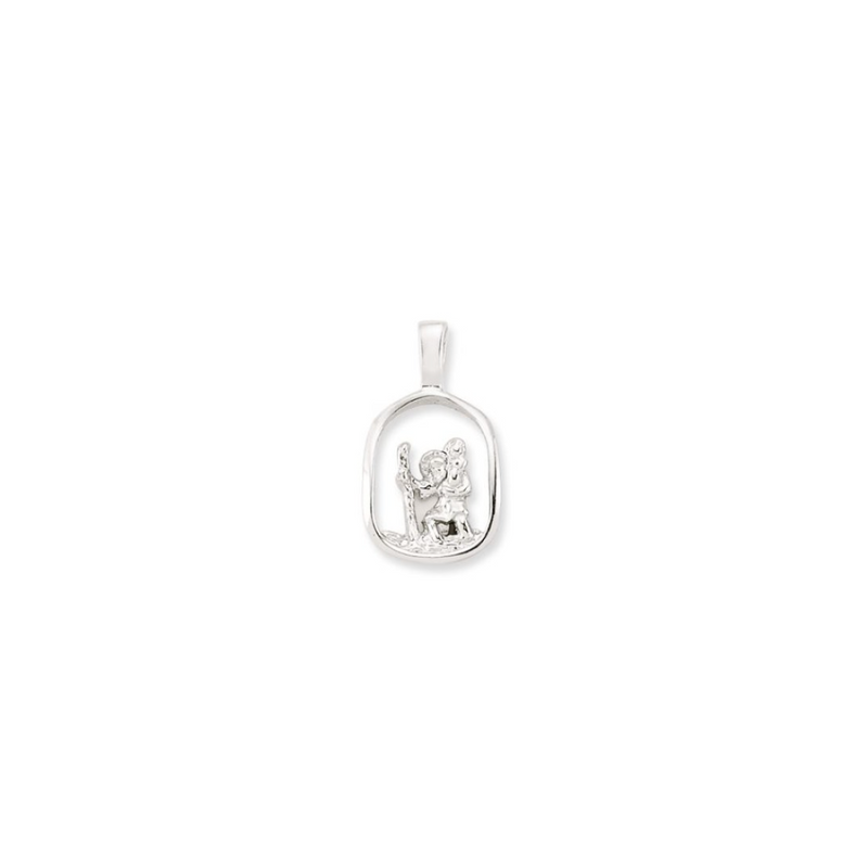 St Christopher Pendant Sterling Silver