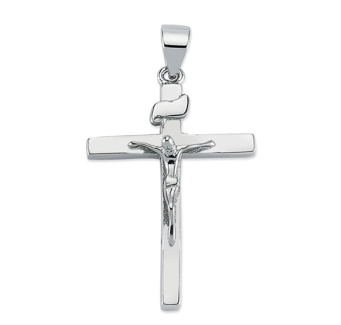 Sterling Silver Crucifix Pendant Necklace – Cross | Johnny Hoxton ...
