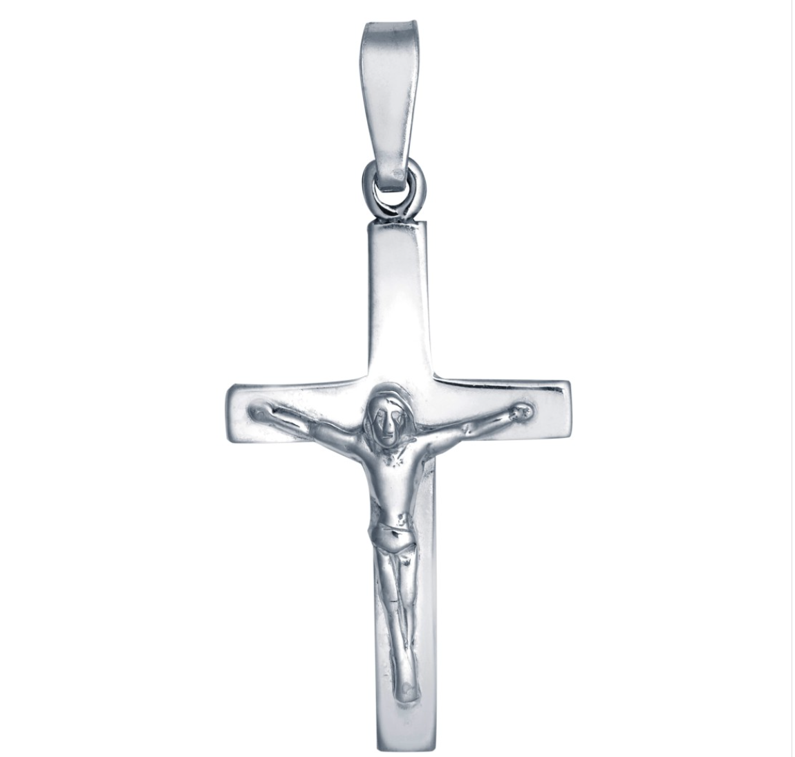 Sterling Silver Crucifix Pendant Necklace – Mk2 Cross | Johnny Hoxton ...