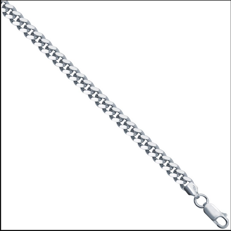 4.8mm Cuban Chain Sterling Silver
