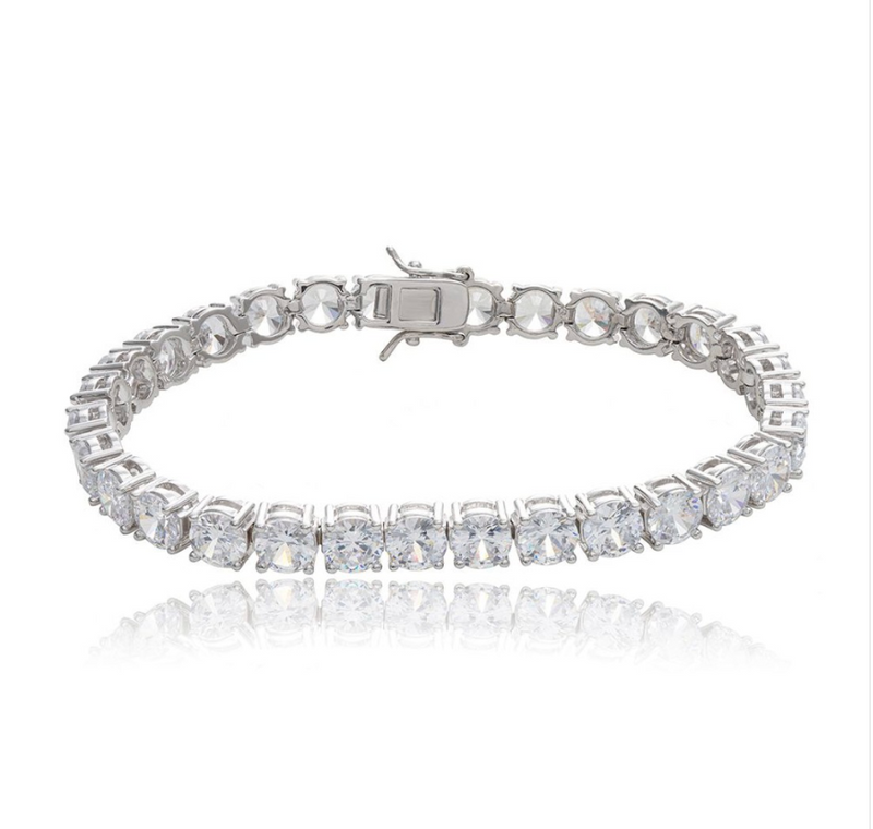 6mm Tennis Bracelet CZ Sterling SIlver