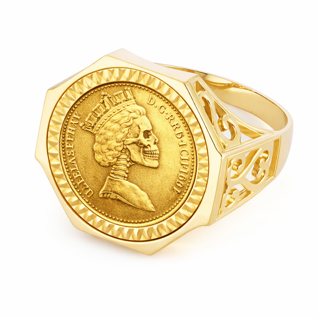 Skrloton Rings Skelly™ Ring In 9ct Gold – Johnny Hoxton London