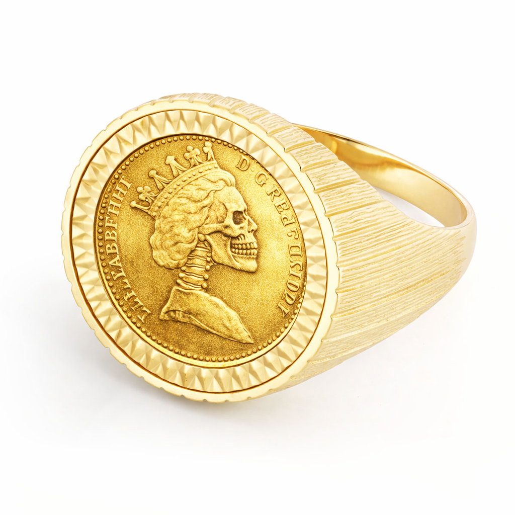 Skrloton Rings Skelly™ Ring In 9ct Gold – Johnny Hoxton London