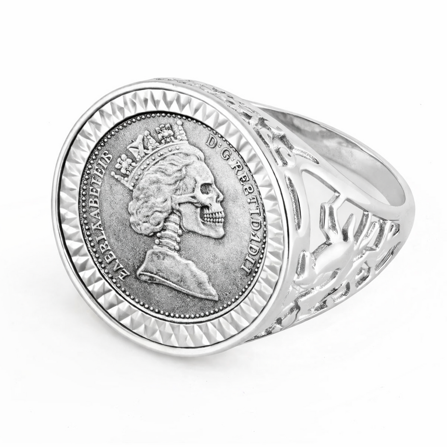 Moonlight Mysteries Celtic Knot Triquetra Ring - Sterling Silver Narrow Band, Sizes 4-15