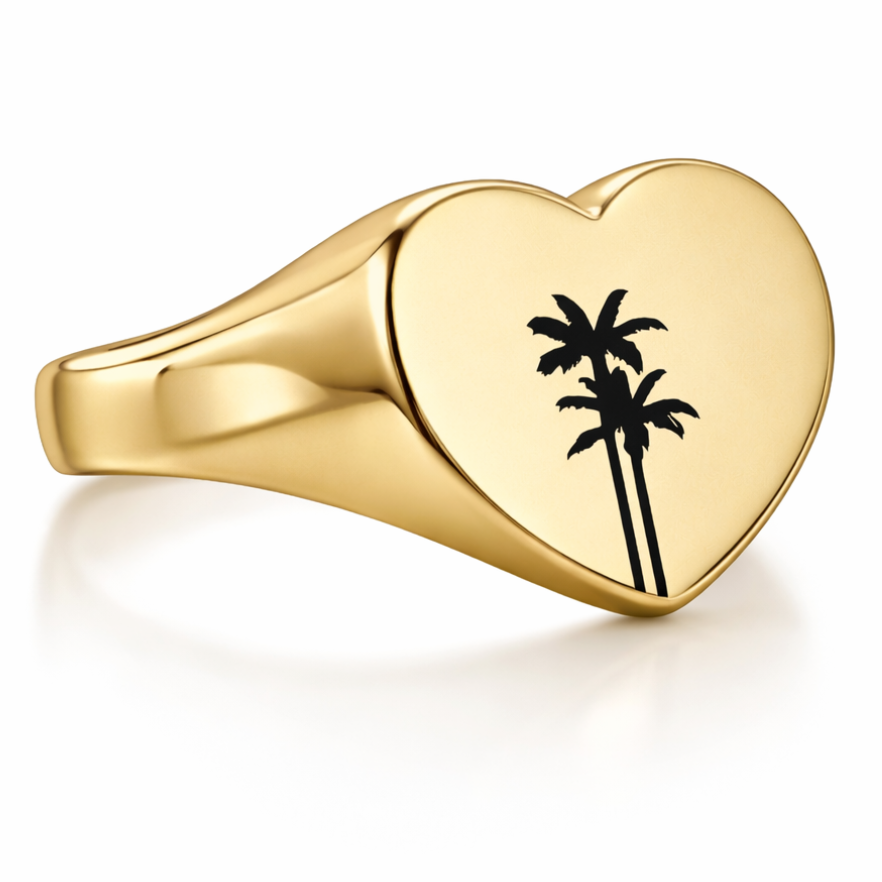 Heart Palmed Off™ 9ct Gold Signet Ring | Johnny Hoxton – Johnny Hoxton ...